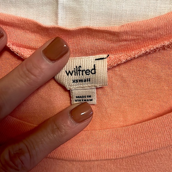 ARITZIA Wilfred Capucine Tee // Size XS - Picture 5 of 6